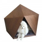 Geometric Haven Dog House