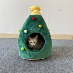 Christmas felt pet cat nest