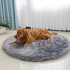 Luxurious Plush Round Dog Bed