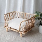 Four-season universal rattan woven pet bed