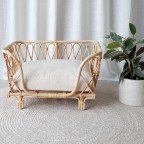 Boho Chic Rattan Dog Bed