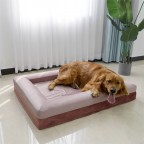 Pink purple rectangle large dog mat