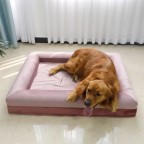 Pink purple rectangle large dog mat