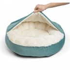 Short plush cushion for warm pet shelter