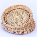 Rustic Charm Wicker Dog Bed