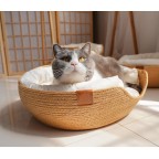 Natural Elegance Woven Pet Bed