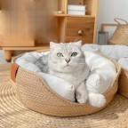 Natural Elegance Woven Pet Bed